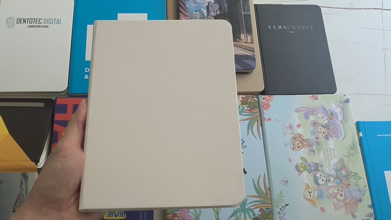 personalized notebook sample image and video