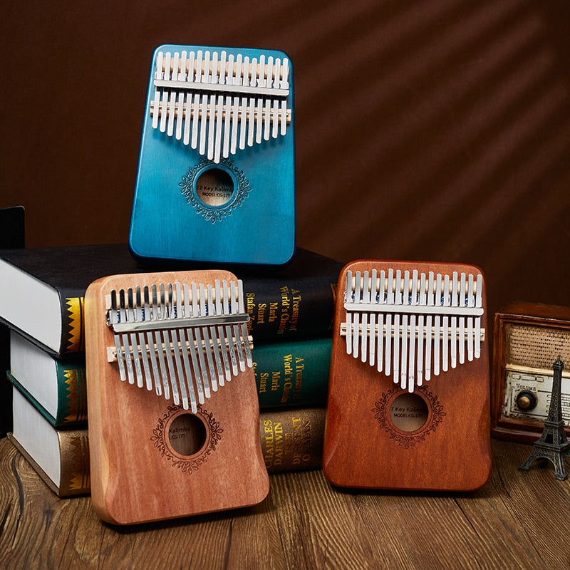 17 Keys Wood Mbira Body  Kalimba Piano  