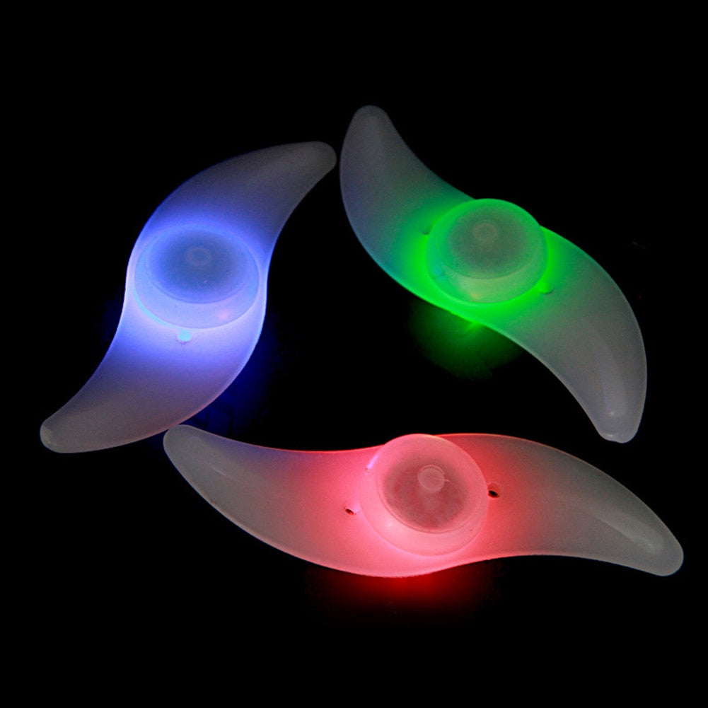 2pcs Willow Shape Waterproof Cycling LED Bike Lamp