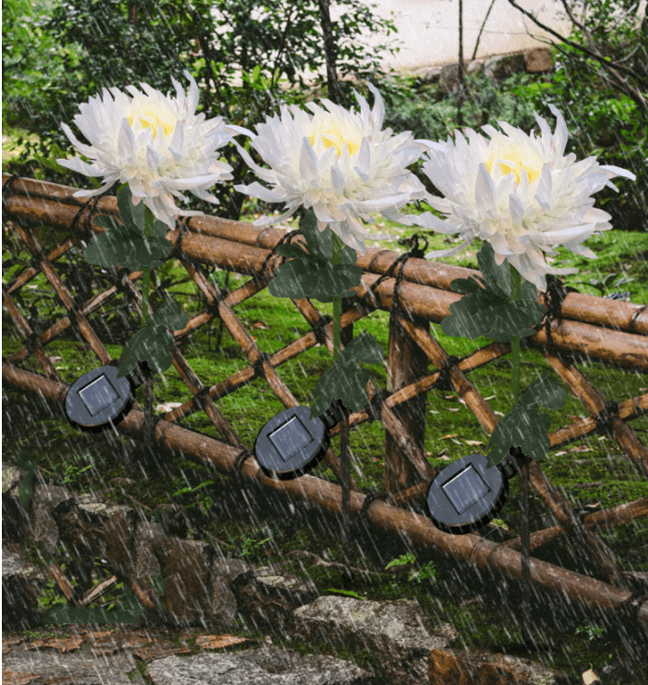 Waterproof solar Artificial chrysanthemum garden LED light - ST healthy life