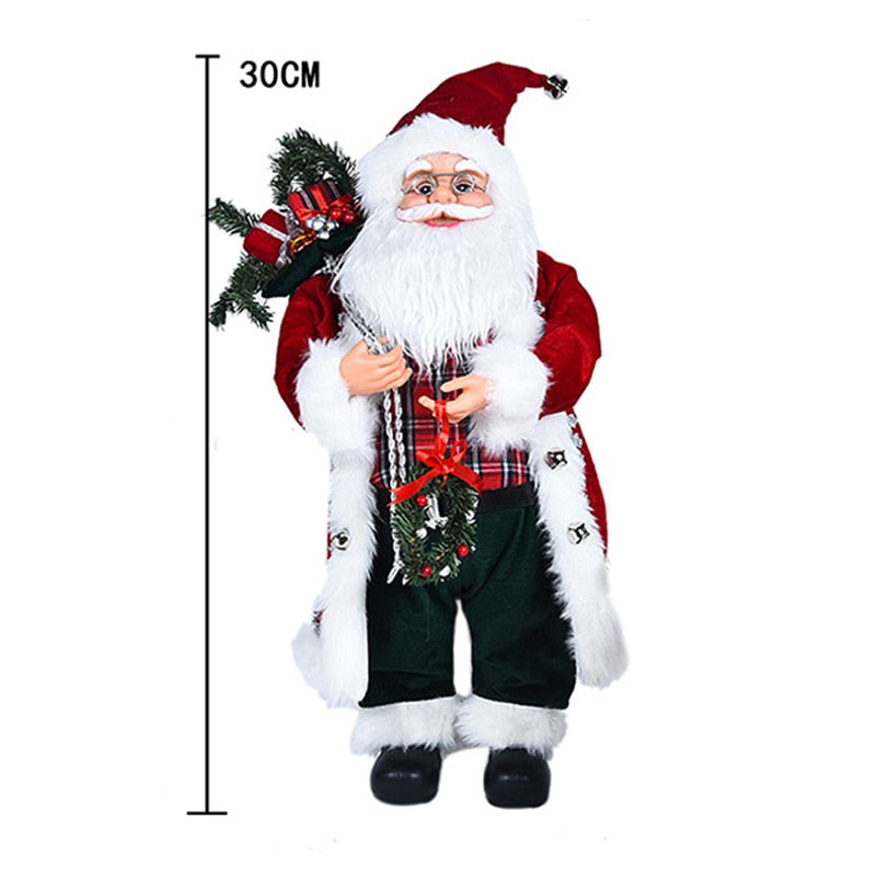 30cm Santa Claus doll Children's gifts Christmas Decorations