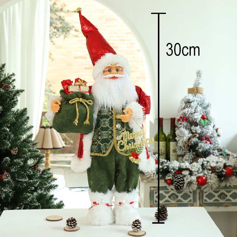30cm Santa Claus doll Children's gifts Christmas Decorations