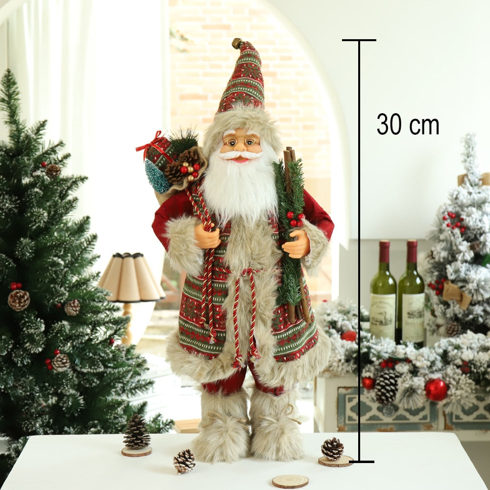 30cm Santa Claus doll Children's gifts Christmas Decorations