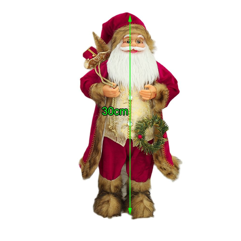 30cm Santa Claus doll Children's gifts Christmas Decorations