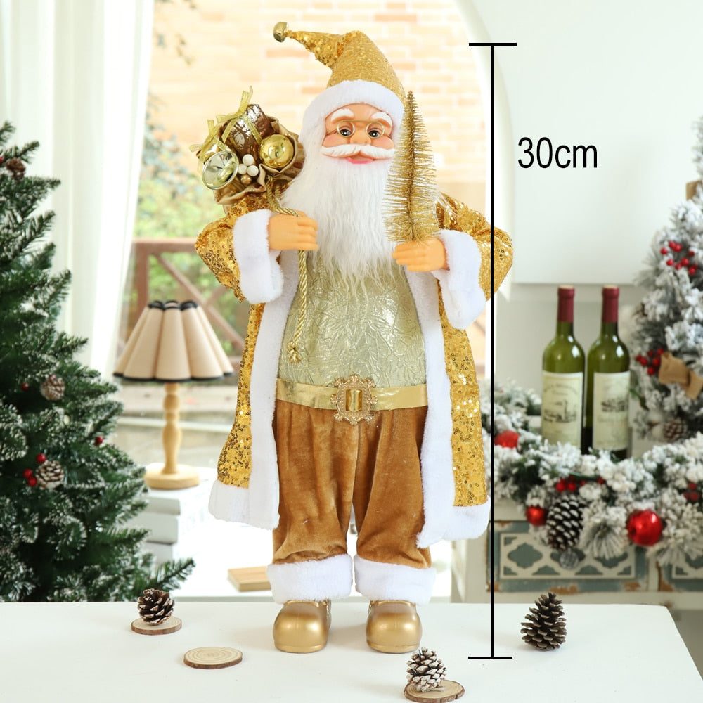 30cm Santa Claus doll Children's gifts Christmas Decorations