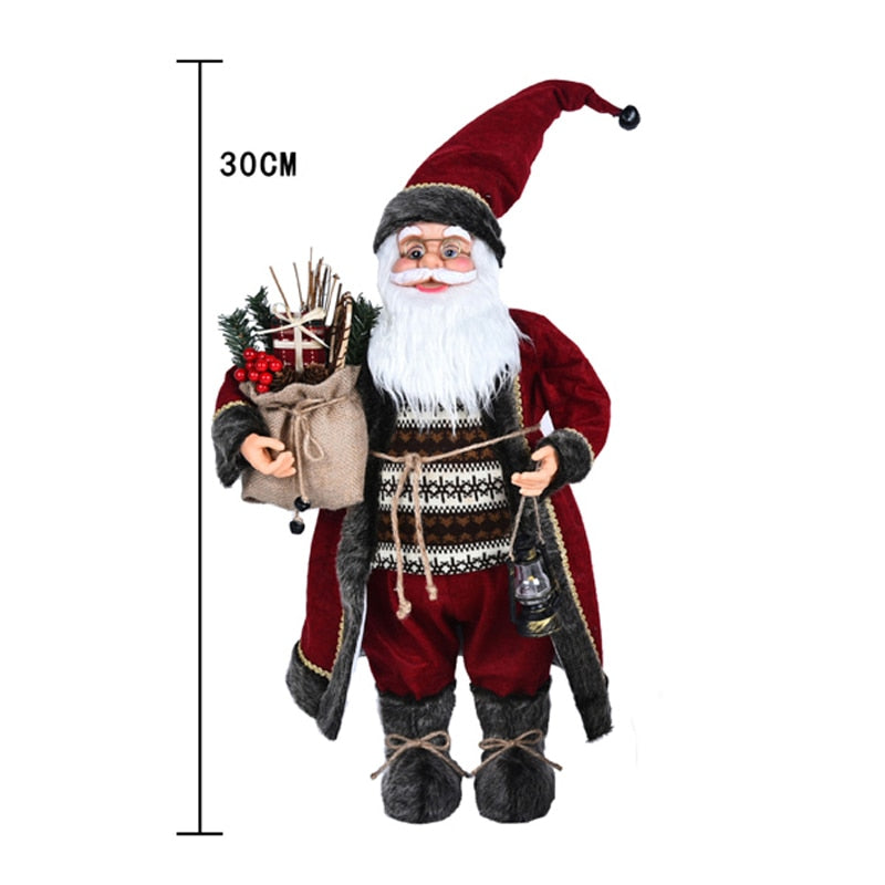30cm Santa Claus doll Children's gifts Christmas Decorations