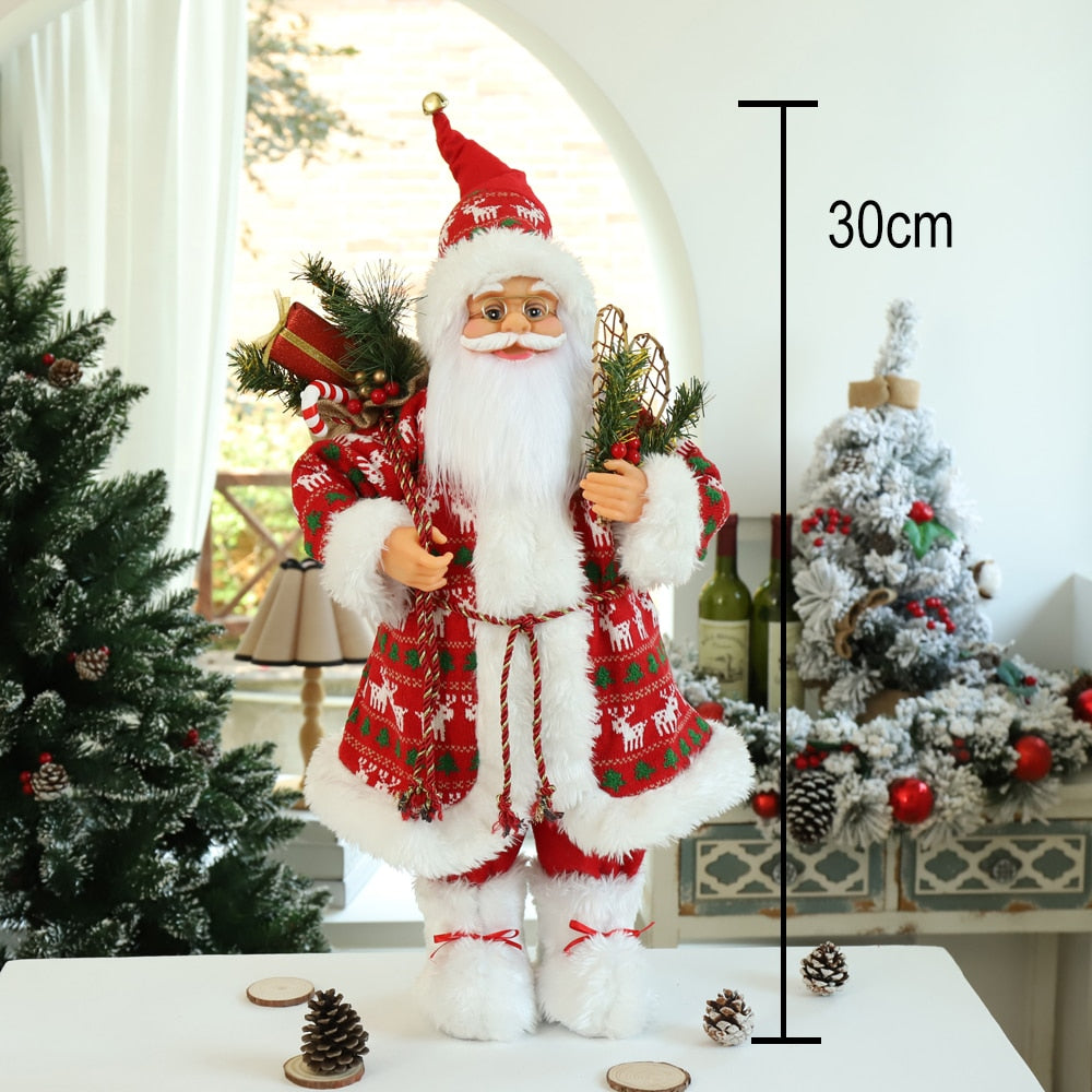 30cm Santa Claus doll Children's gifts Christmas Decorations