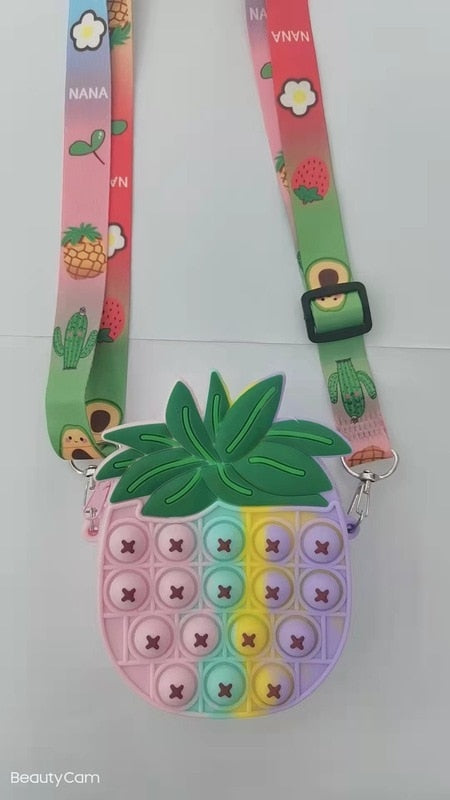 Fidget Pop it Purse Wallet  For Girls