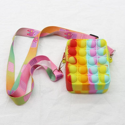 Fidget Pop it Purse Wallet  For Girls