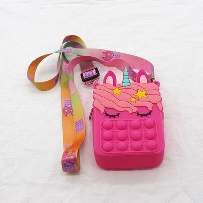 Fidget Pop it Purse Wallet  For Girls