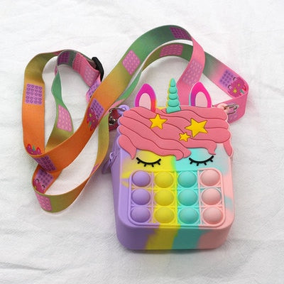 Fidget Pop it Purse Wallet  For Girls