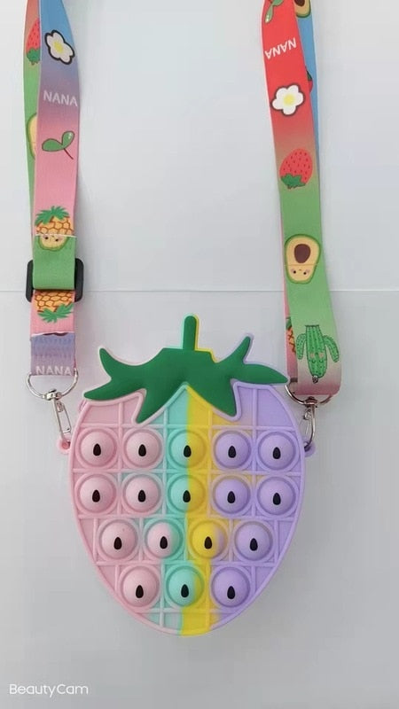 Fidget Pop it Purse Wallet  For Girls