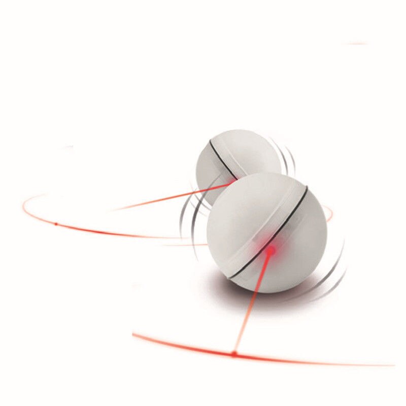 white rolling ball for pets