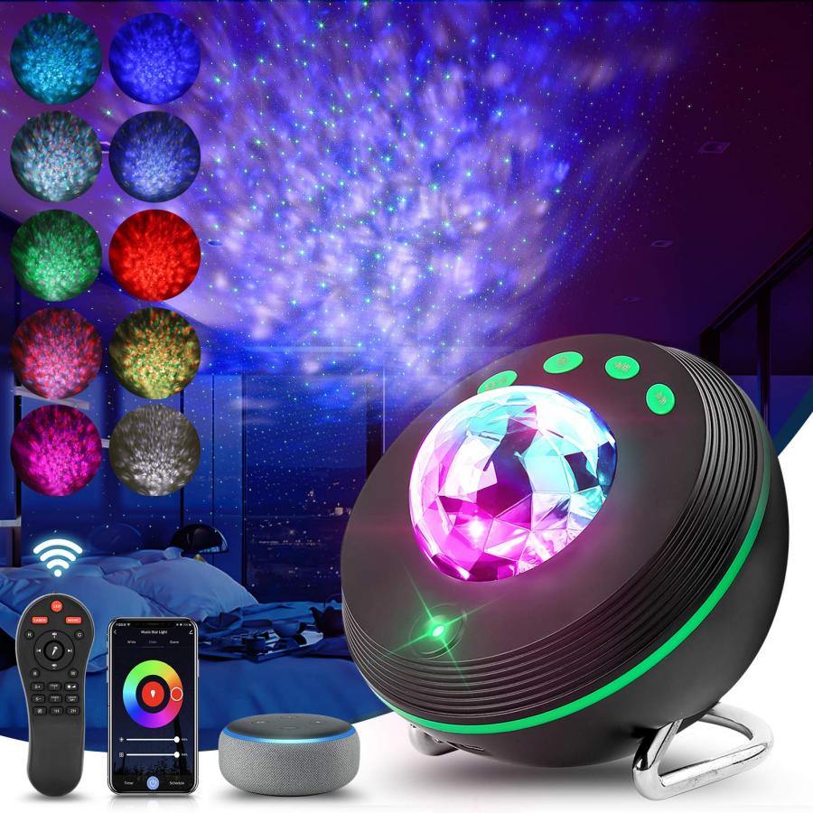 RGB 15 modes 3D ocean wave night light - ST healthy life