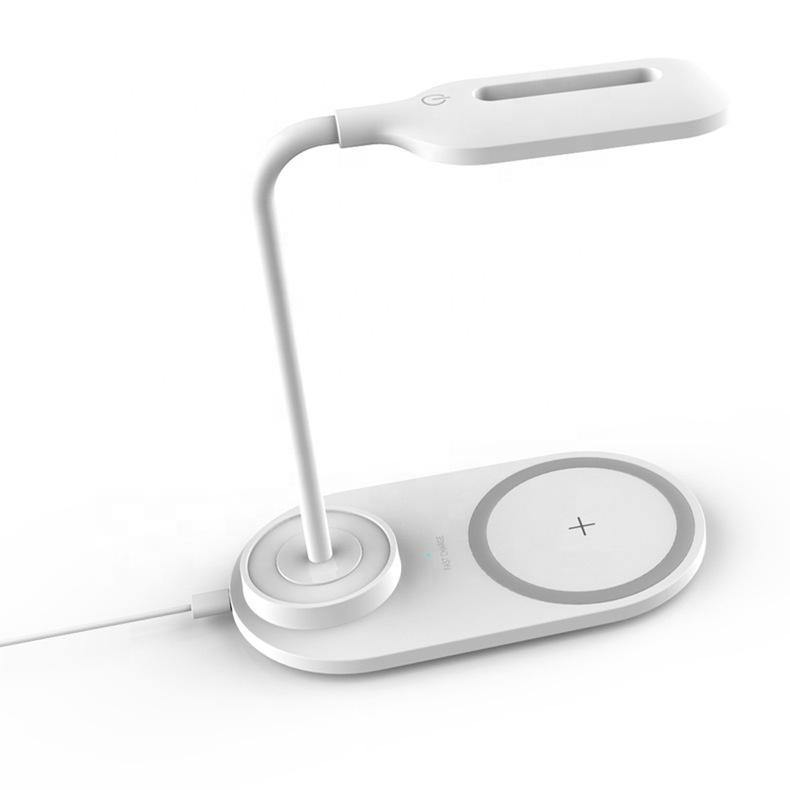 white table lamp can wireless charge