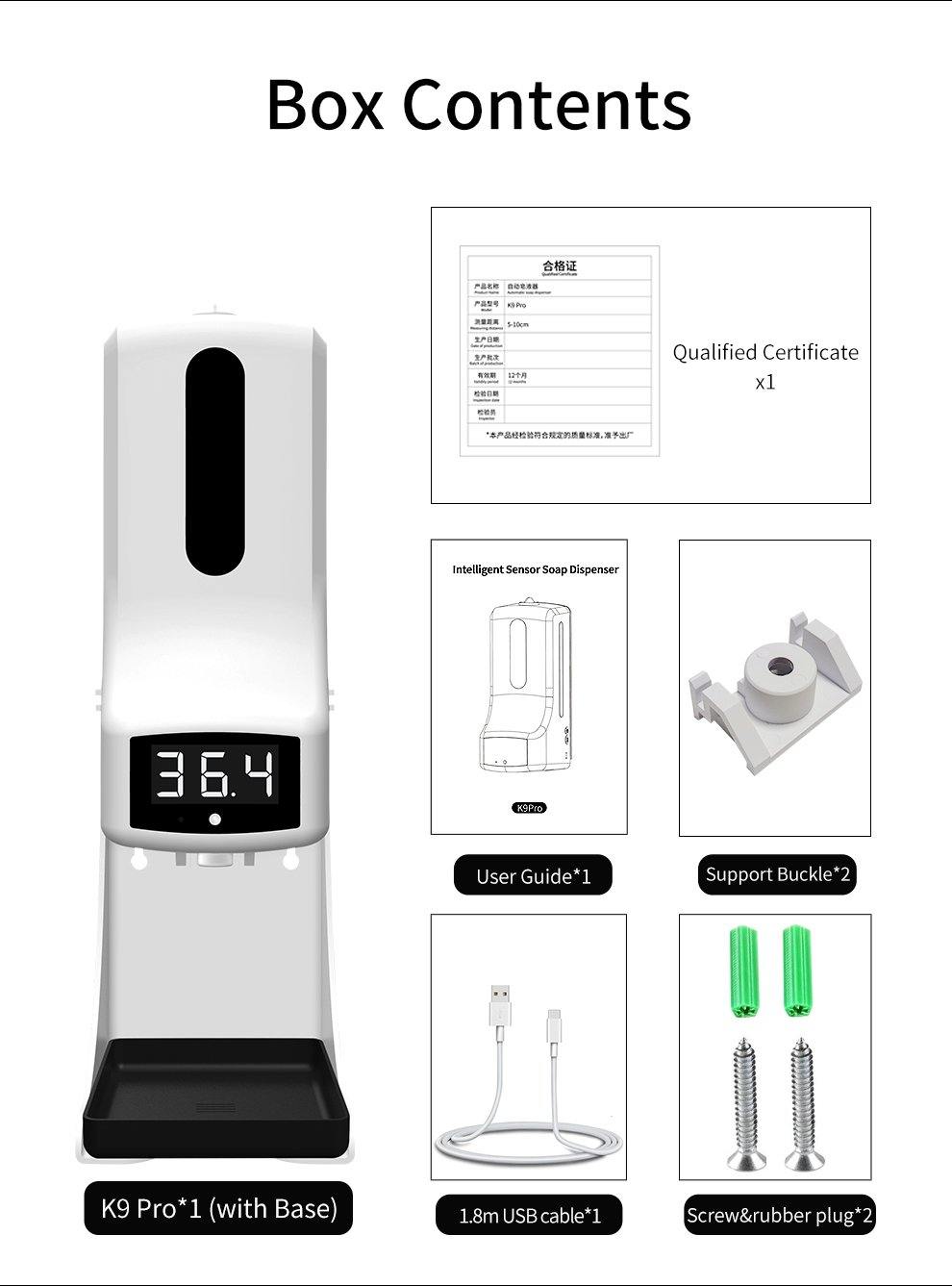 contents of temp soap dispenser