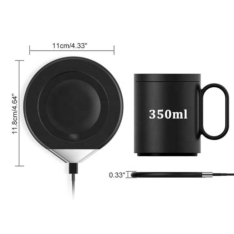 Wireless Charge function Temperature Control Ceramic Mug Warmer - ST healthy life