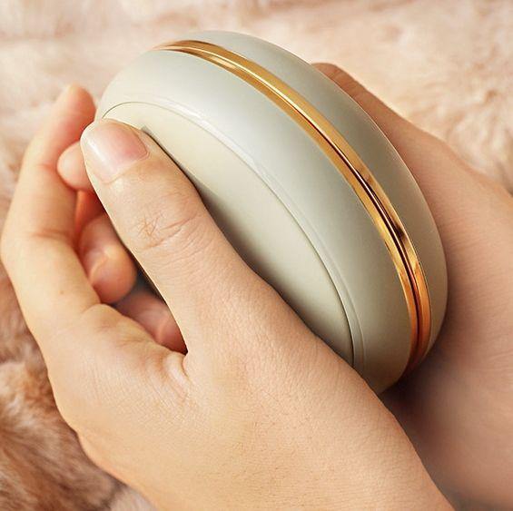 Warming hand function portable power bank with make-up mirror - ST healthy life