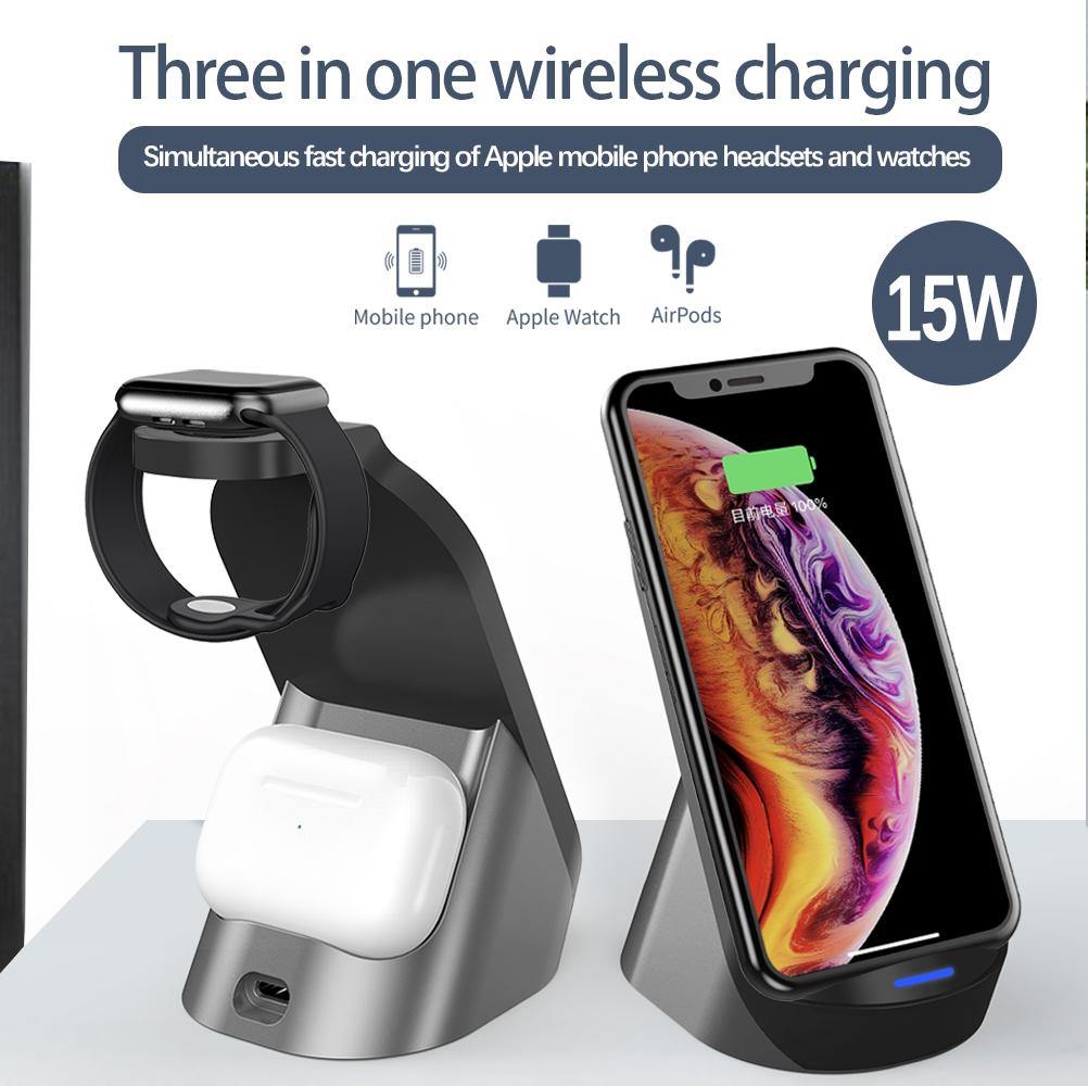 LED lighting 15W fast Wireless Charger for iphone - ST healthy life