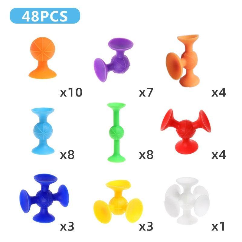 Pop squigz sucker Funny Silicone block Construction Toys - ST healthy life