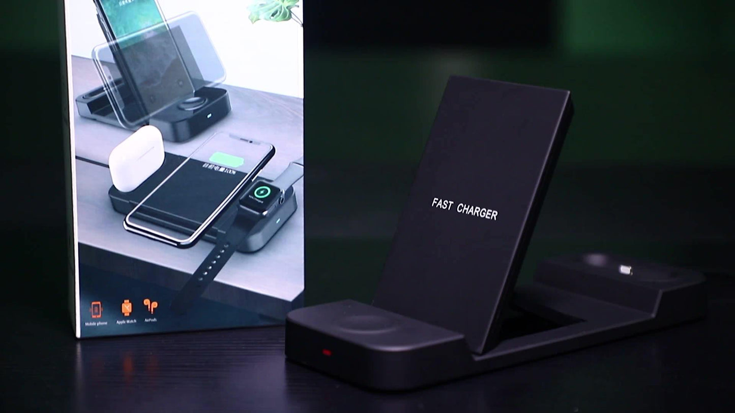 how to use 3 in 1 wireless charger