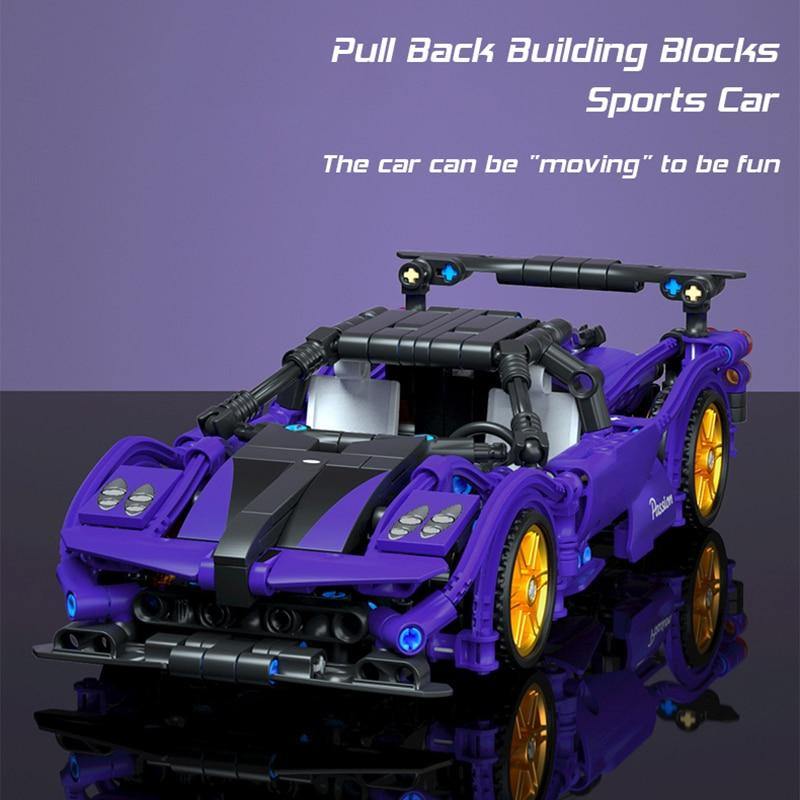 Sport Car Building Blocks  Vehicle Model Assembly Bricks Toys - ST healthy life