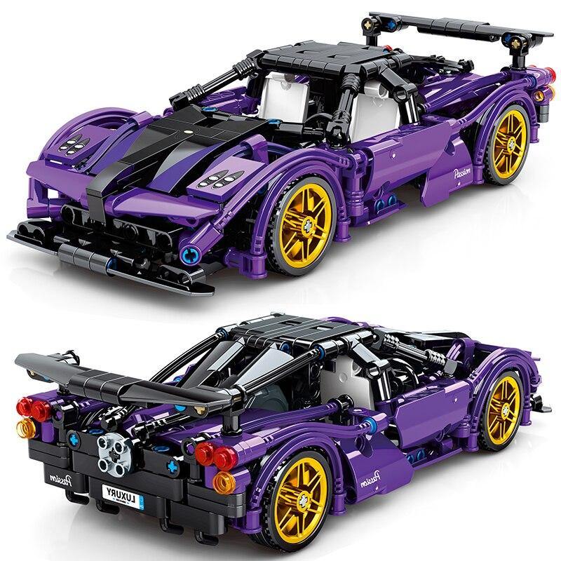 Sport Car Building Blocks  Vehicle Model Assembly Bricks Toys - ST healthy life