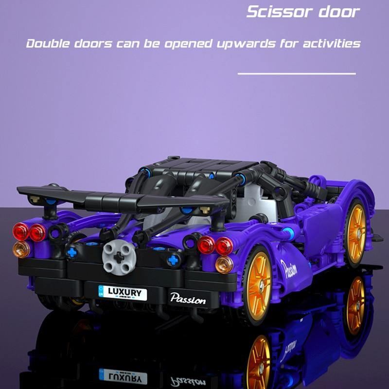 Sport Car Building Blocks  Vehicle Model Assembly Bricks Toys - ST healthy life