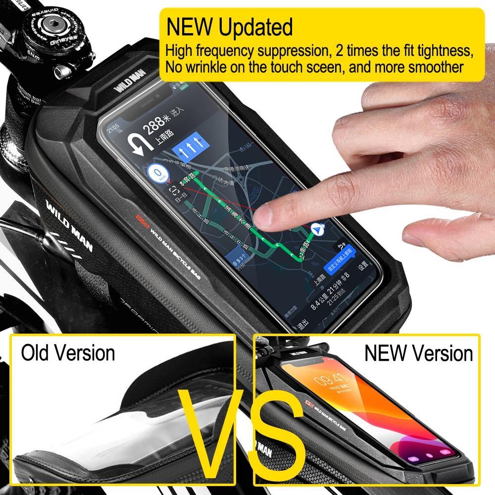 watetproof frame front top tube bike bag