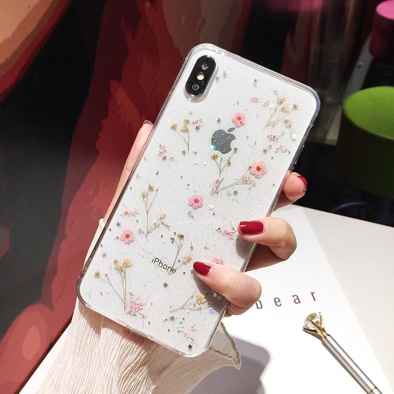 Pressed Dried  Flower Handmade iPhone Case