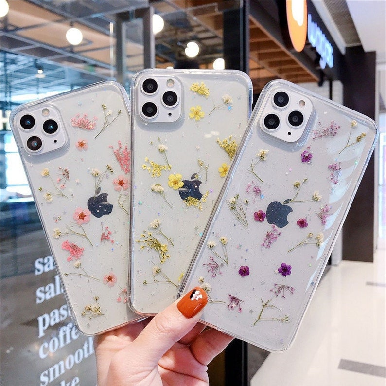 Pressed Dried  Flower Handmade iPhone Case